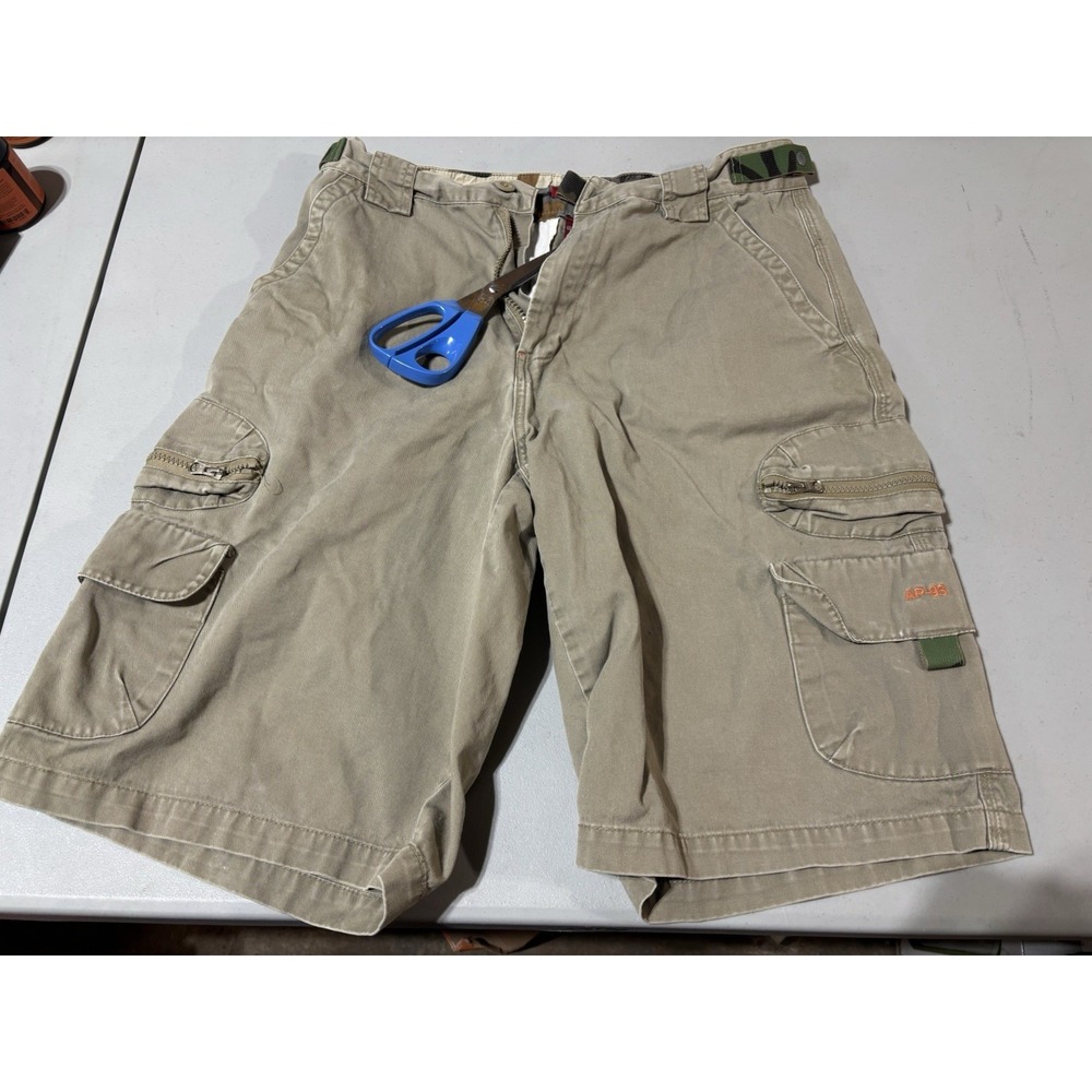 A.P. Co Men's 32 Cargo Shorts Longer 13"‎ Inseam Khaki